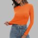 Womens Long Sleeve T Shirts Slim Fit Trendy Autumn Winter Basic Shirt Casual Tee Solid Color Comfortable Tops