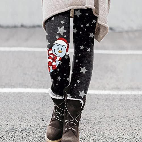 Leggings Elastic Slim All Women Casual Printed Long Christmas Pants Boot Pants Plus Size Leg Warmers for Women 3X