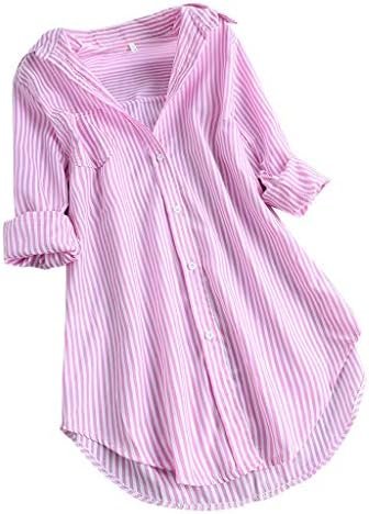 Women's Solid Color Long Sleeved Loose Casual Shirt Women Shirt Dresses with Buttons