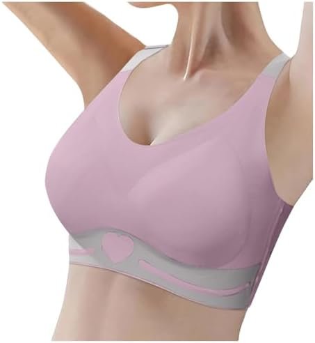 Women's Bra Comfort Large Size Thin Seamless Push-up Anti-Sagging Lift Support Stretch Breathable Casual Underwear