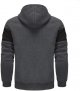 Mens Hooded Sweater Coat With Solid Color Zipper Pocket In Autumn And Winter Fall Sweatshirts