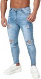 Men's Ripped Skinny Jeans Stretchy Slim Fit Jeans Pants